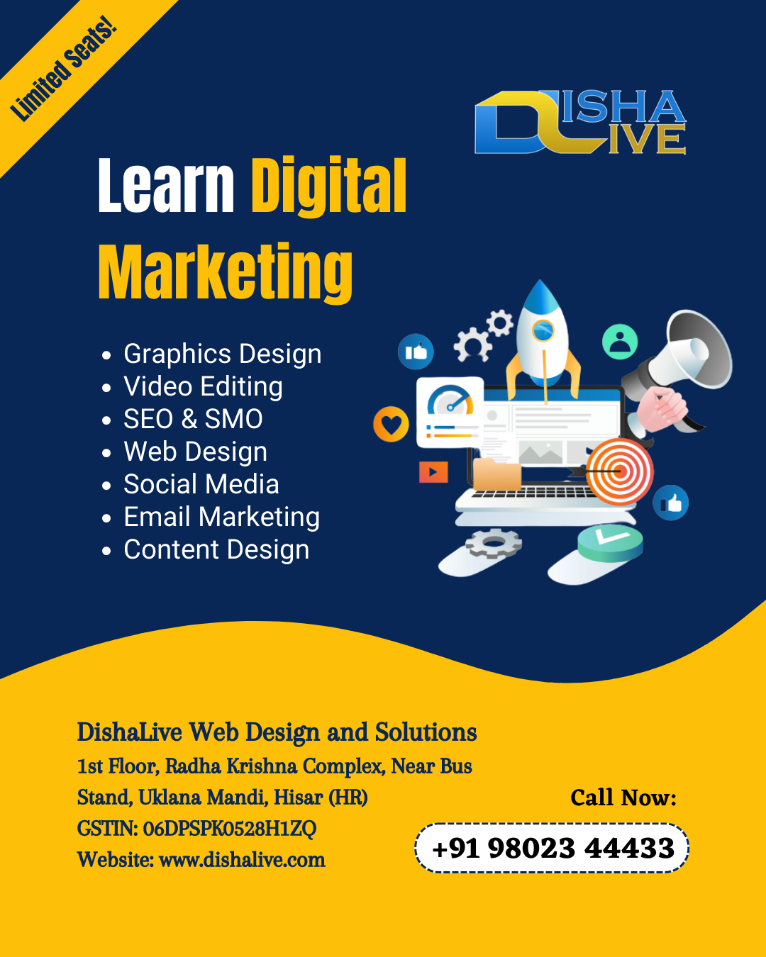 Learn Digital Marketing in Uklana Mandi Hisar